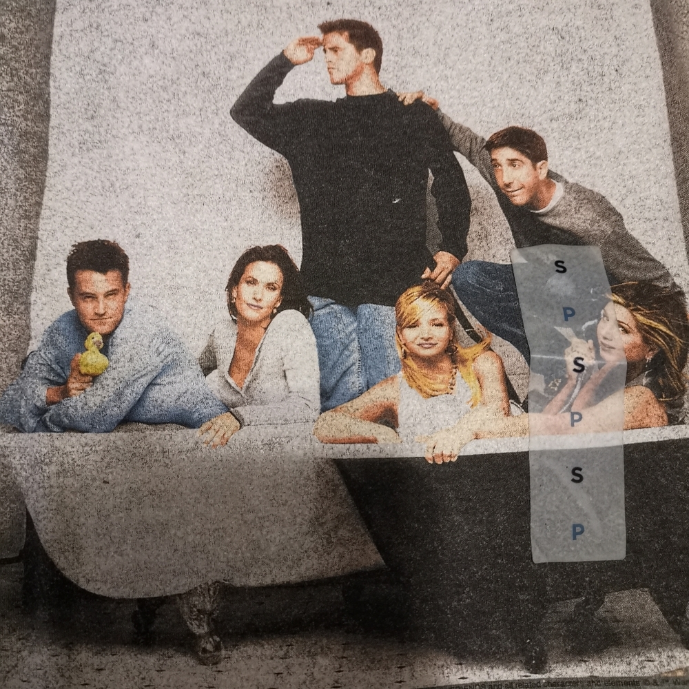 💎🆕 Friends Group Graphic Tee S Grey NWT Old Navy